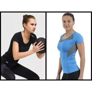 💕2XU💕 Short Sleeve Compression Top ~ Blue